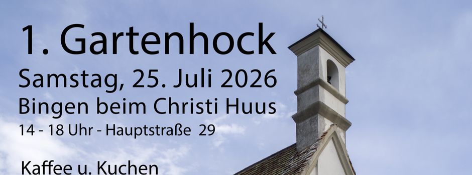 1. Gartenhock beim Christi Huus in Bingen