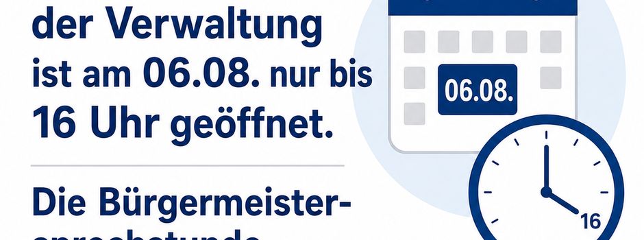 Außenstelle Donnerstag nur verkürzt besetzt