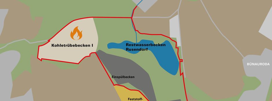 Kohlebrand Restloch Rusendorf 