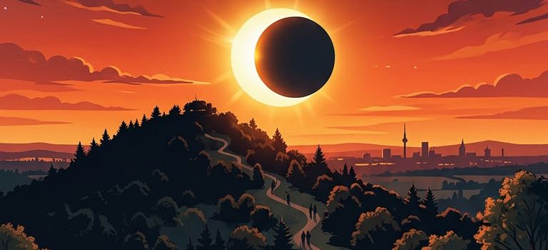 Partielle Sonnenfinsternis auf dem Waldberg Empelde gucken