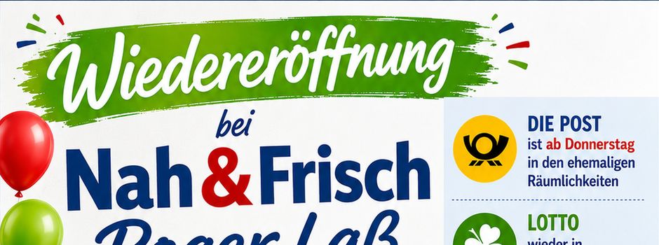 Wiedereröffnung bei Nah & Frisch Roger Laß