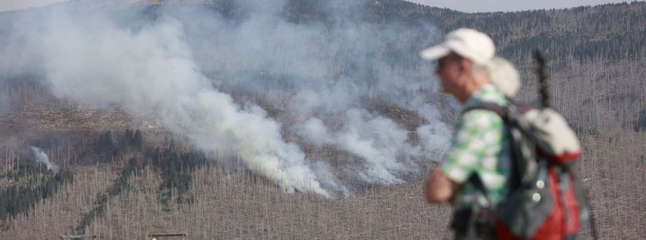 Waldbrand am Brocken im Harz breitet sich aus