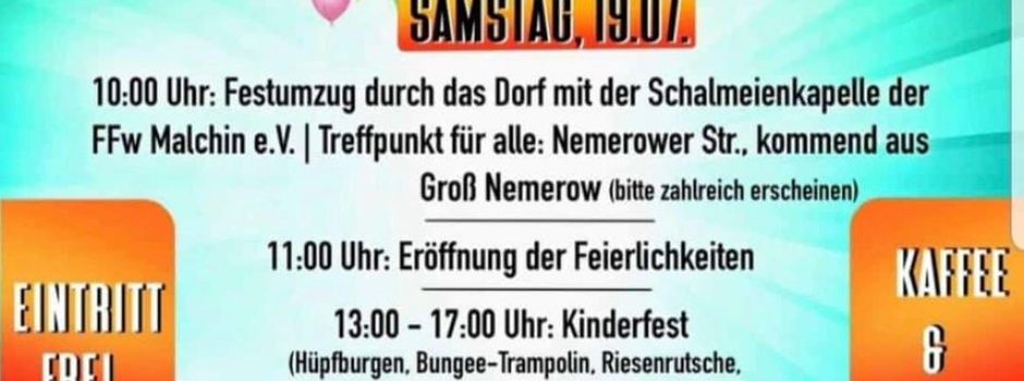 Dorffest in Rowa 18.-20.07.