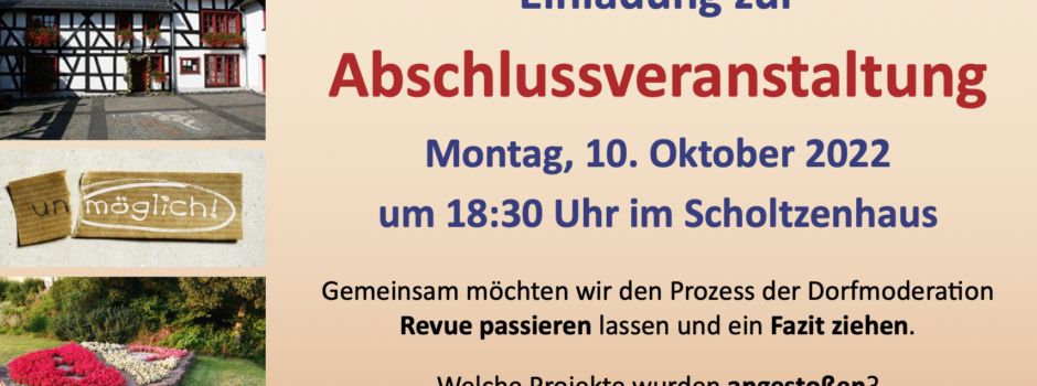 Dorfwerkstatt „Infrastruktur“