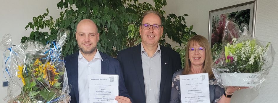 Dienstjubiläen in der Gemeindeverwaltung Meißner