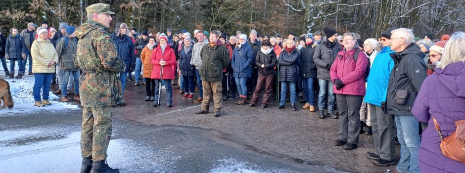 Traditionelle Winterwanderung auf dem Truppenübungsplatz