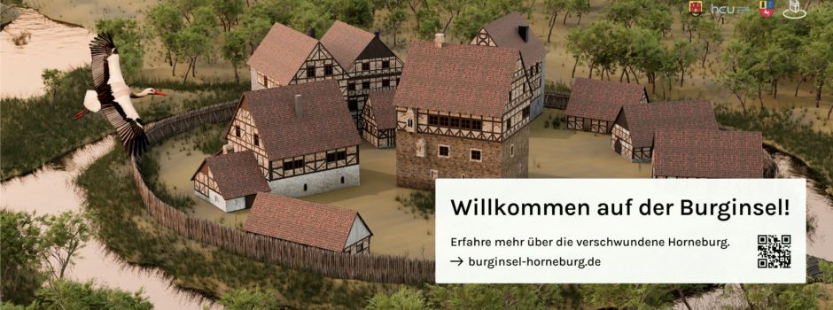 Unter www.burginsel-horneburg.de die „verschwundene Burg“ erleben