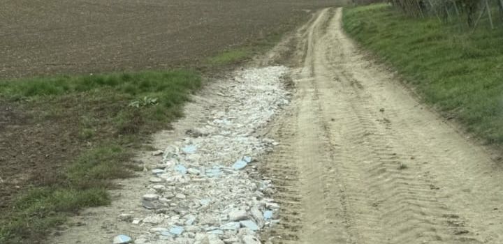 Illegale Ablagerung von Bauschutt