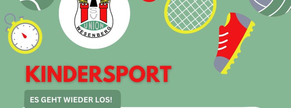 Der Kindersport geht wieder los