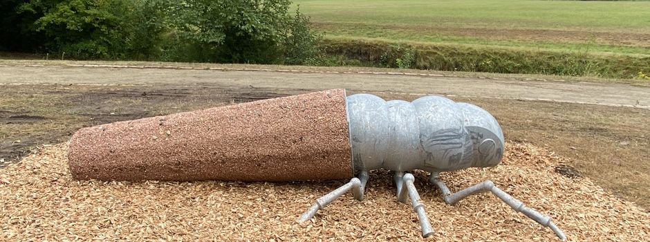 Neue Skulptur im Dütepark