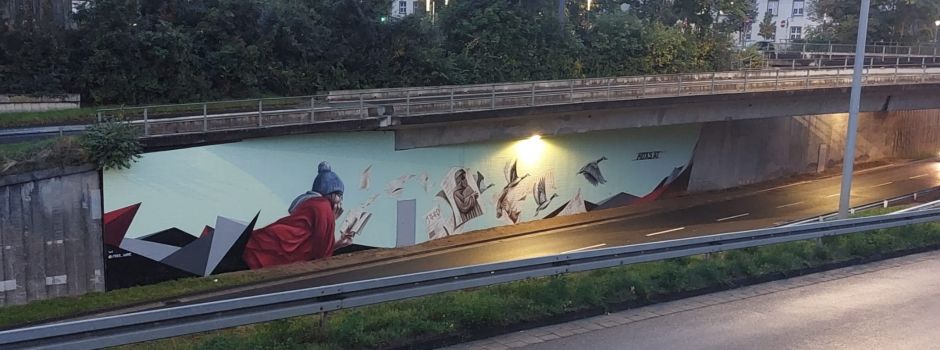 Neues XL-Graffiti-Kunstwerk an Mainzer Saarstraße