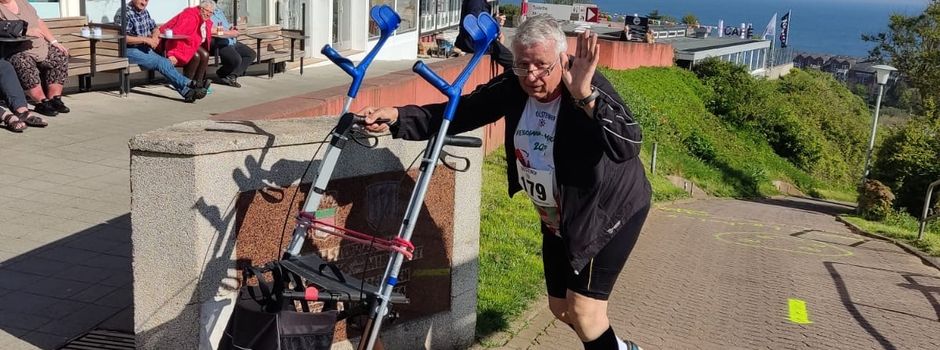 Mit Rollator den „Düsenjäger“ hinauf