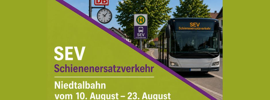 Deutsche Bahn verlängert Schienenersatzverkehr auf der Niedtalbahn – Gemeinde kritisiert späte Information