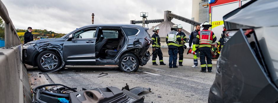 Fünf Verletzte nach Unfall auf der A60 in Mainz