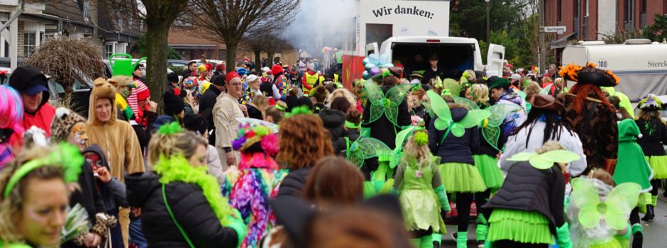 Aufstellbereiche, Zugwege und Zeiten der Karnevalsumzüge in Niederkassel