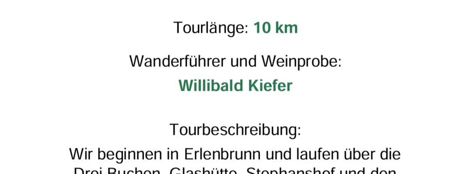 Weintour zum Wanderheim Hohe List