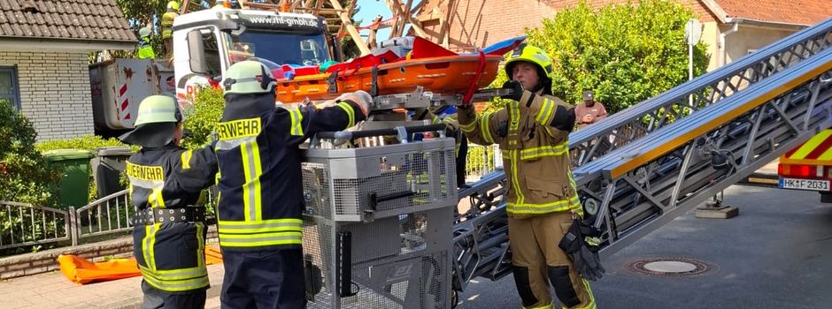 Drehleiter im Einsatz