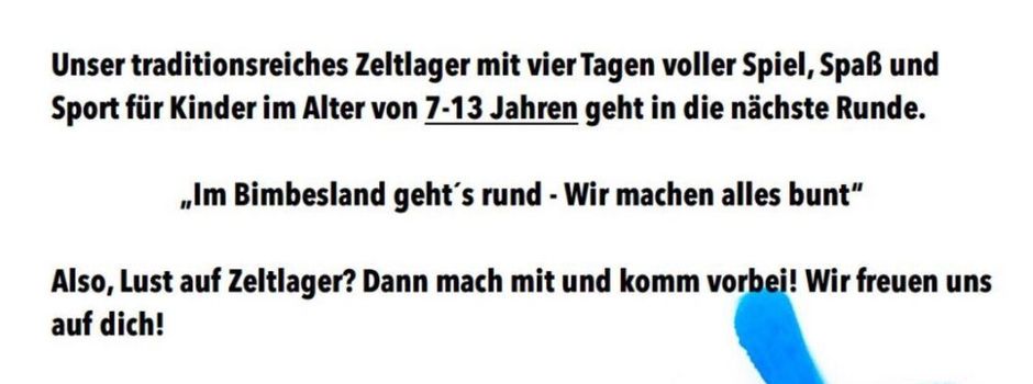 Kinder- und Jugendzeltlager des VfL Altendiez 2025