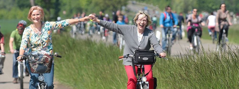 RheinRadeln am 5. Mai aus polizeilicher Sicht mit ausgelassener und fröhlicher Stimmung