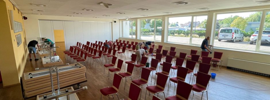 Arbeitseinsatz im Gemeindehaus