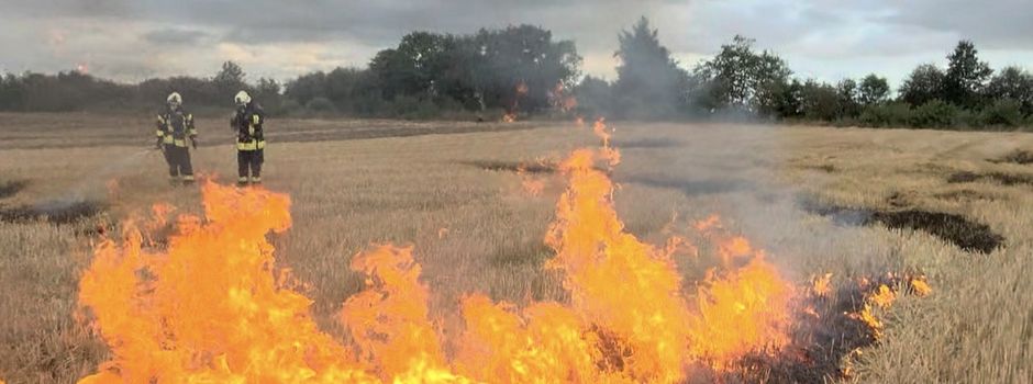 Gemeinsame Alarmübung in der Erntezeit