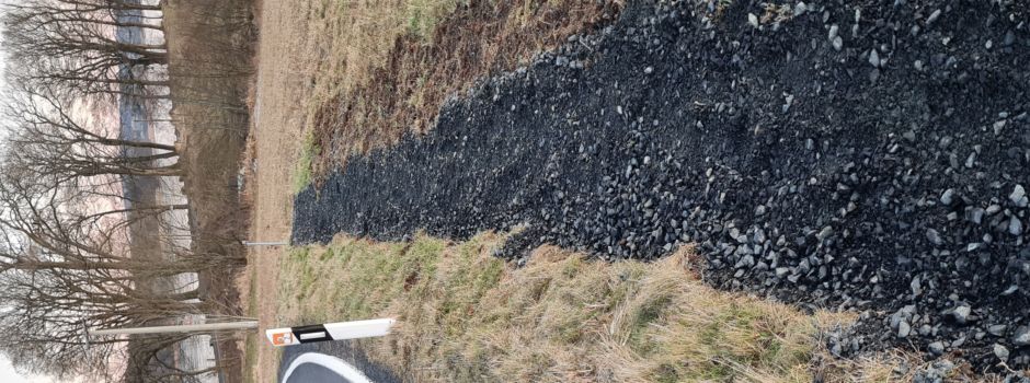 Baubeginn Fußgängerpfad von Schmidthahn zum Dreifelder Weiher