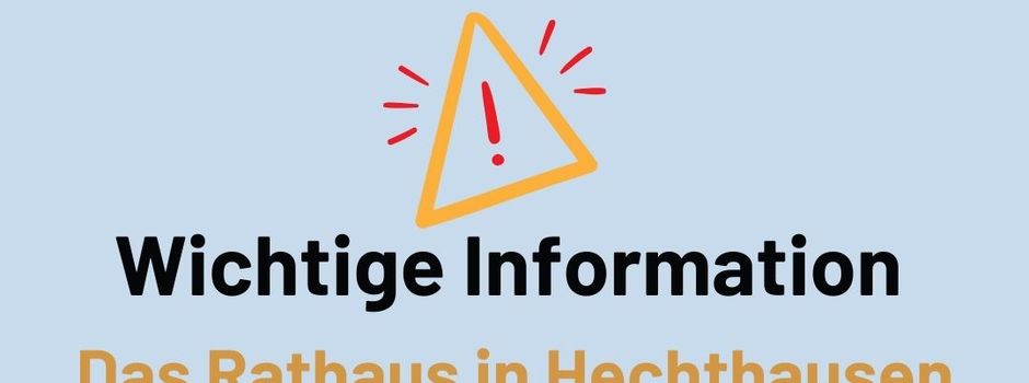Rathaus Hechthausen geschlossen