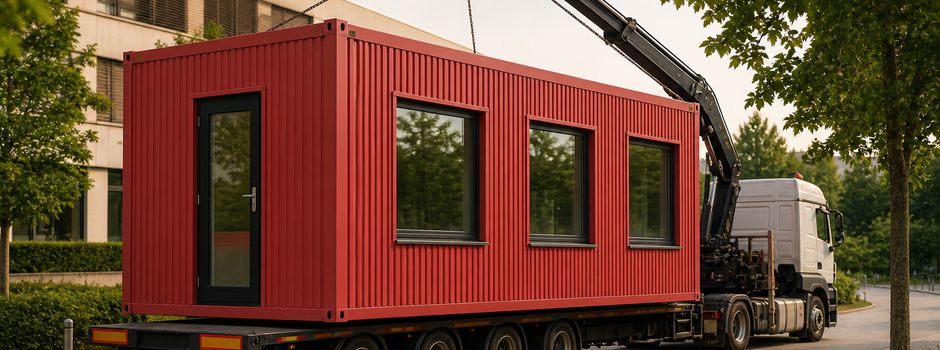 Mehr Platz für Geesthachts Schulen: Containeranlieferungen bringen vorübergehend mehr Verkehr