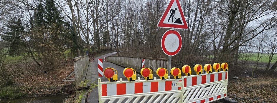 Sperrung und Abriss der Holzbrücke über die Loiter Au