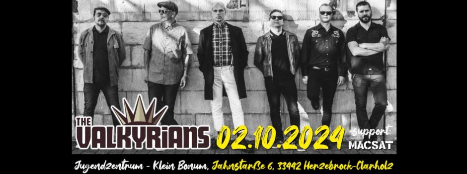 Am 02. Oktober: the Valkyrians im Klein Bonum zu Gast