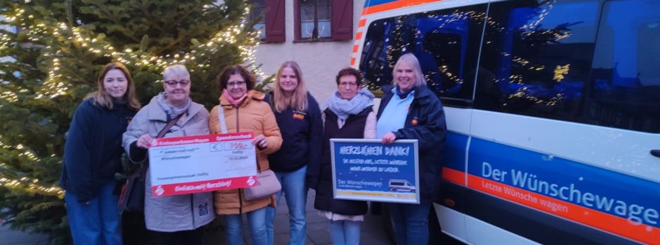 Spendenübergabe vom Erlös des jährlichen Weihnachtszaubers an der Ölmühle Kollig