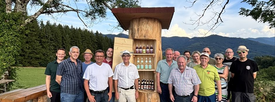 Erfrischung auf der Katzenmooser Höhe