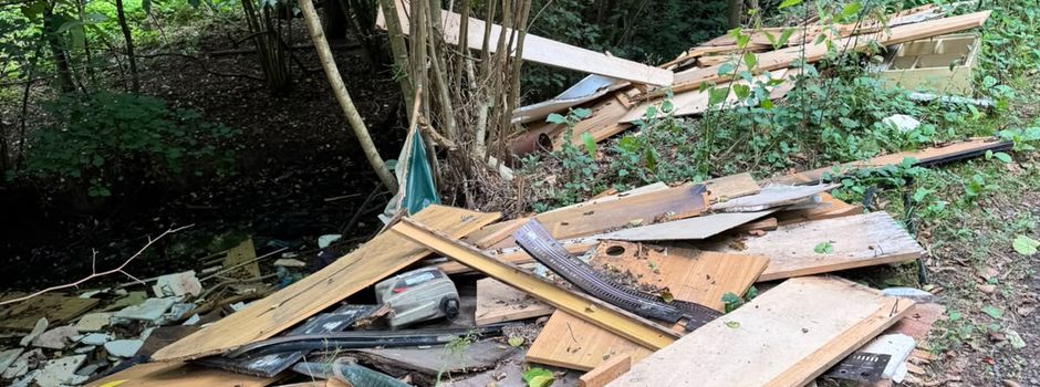 Illegale Müllablagerung am Wasserhausweg