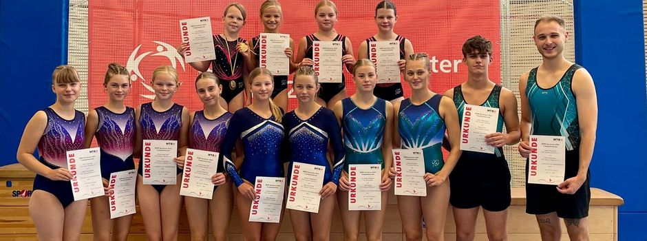 Trampolinturnen: Clarholzer Team räumt bei NRW-Synchronmeisterschaften in Münster ab