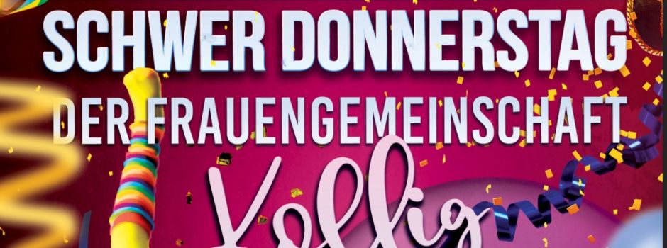 Karnevalistischer Nachmittag an Schwerdonnerstag