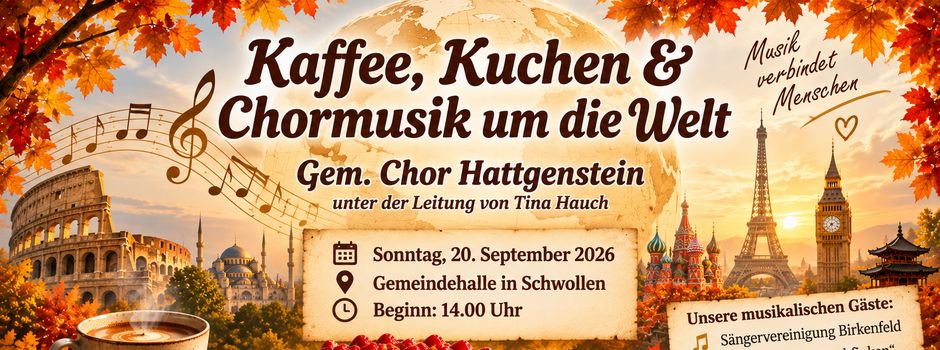 🎶 Kaffee, Kuchen & Chormusik um die Welt ☕🍰