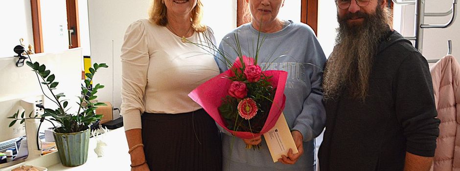 Petra Schödel von der Stadt Hirschau verabschiedet