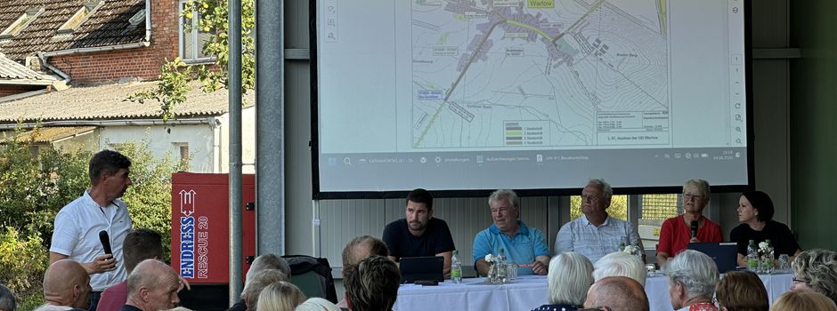 Sanierung der Ortsdurchfahrt Warlow: Zusammenfassung des Informationsabends