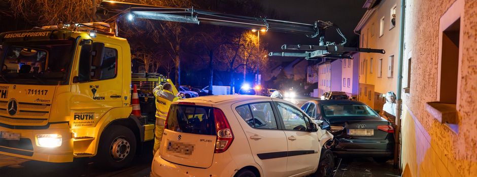 Schwerer Verkehrsunfall in Wiesbaden: Hubschrauber im Einsatz