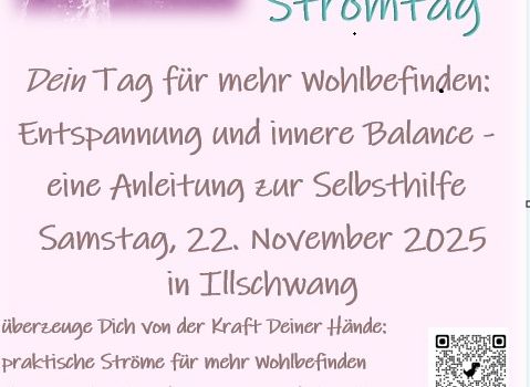 JSJ Strömtag - Dein Tag für mehr Wohlbefinden am 22.11.2025 von 9:00 Uhr bis 15:30 Uhr