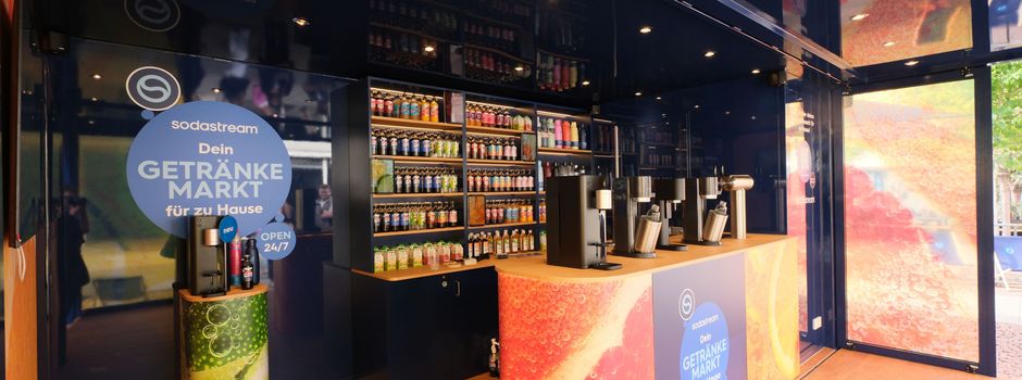 Frankfurt-Spritz und Geschmackstest: So lief die Sodastream-Roadshow