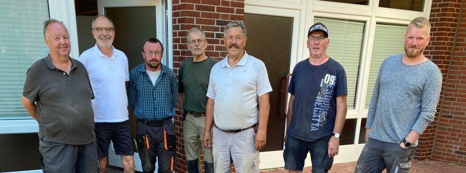 Fundamente im Ort angefertigt