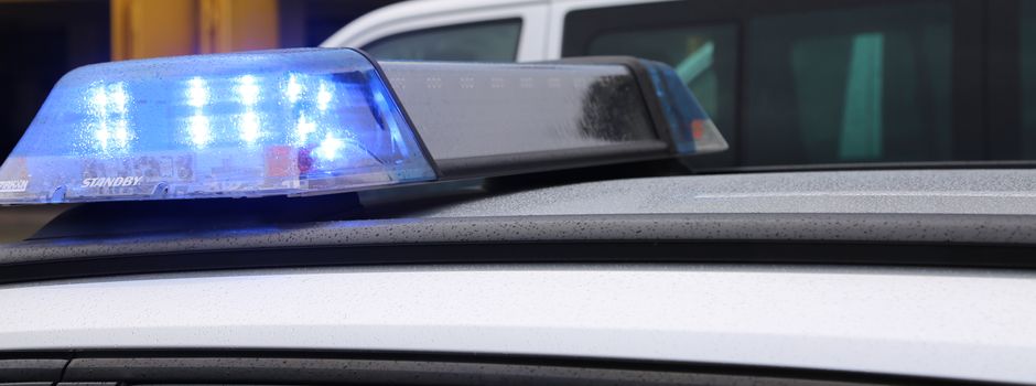 Lkw-Fahrer kommt mit seinem Fahrzeug von der Straße ab