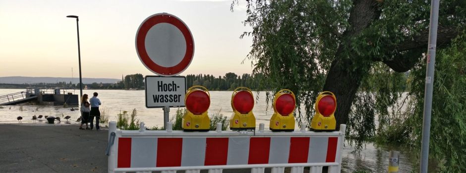 Steigende Hochwasserpegel: B42 wird vollgesperrt
