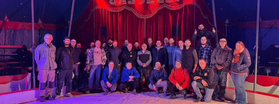 Zirkuszelt - aufgebaut