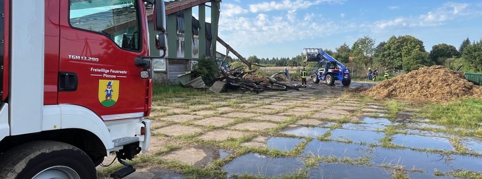 Einsatz für die Feuerwehr Pinnow