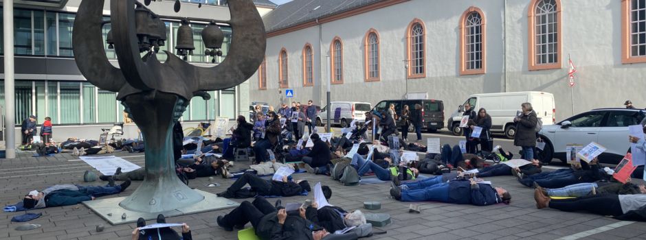 Deshalb lagen heute im Bleichenviertel Menschen auf dem Boden
