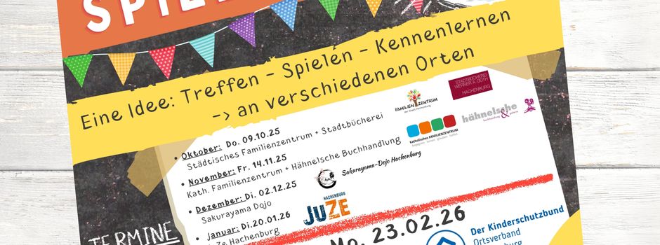 Kinderschutzbund lädt zum „Treffpunkt SPIELZEIT“ ein