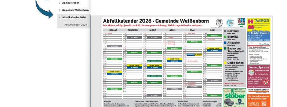 Abfallkalender 2026