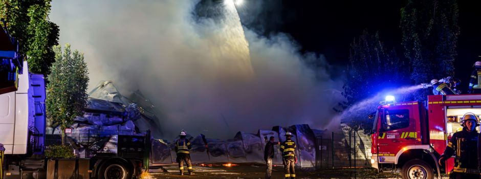 Hallenbrand in Mainz-Hechtsheim stellt Polizei vor Rätsel